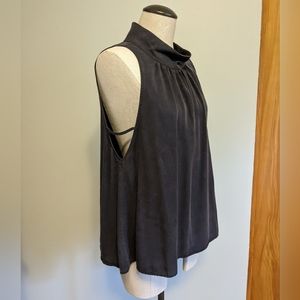 Free People mock-neck tank black M